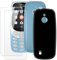 MILEGOO Nokia 3310 4G Hülle + 2 Displayschutzfolien aus gehärtetem Glas, ultradünne Stoßstange, stoßfeste weiche TPU-Silikon-Abdeckung für Nokia 3310 4G (2.4”)