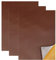 XHT Kunstleder Selbstklebende, 20 x 30 cm - 3er Leder Patch Selbstklebend,Wasserdicht, Leder Reparatur Sofas, Sitze, Lederjacken, Ledertasche (Braun)