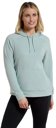 Mountain Warehouse Strath Womens Super Soft Hoodie - Ladies Lightweight Sweatshirt with Kangaroo Pocket & Adjustable Hood - Spring Summer, Camping & Outdoors Mint - Unicorn 14
