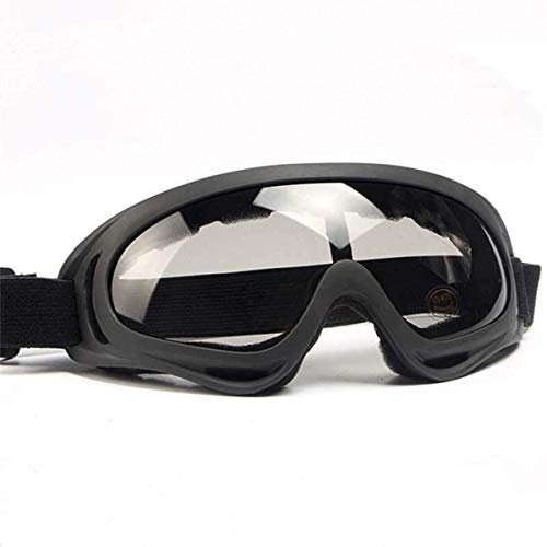 DELURA Schutzbrille mit universeller Passform, Schutzbrille mit klaren, beschlagfreien, kratzfesten und UV-Schutz beschichteten Gläsern, Brille for Augenschutz/761