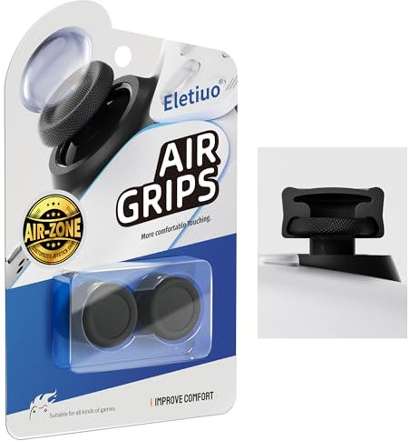 2 Pack Anti-Slip Silicone Thumb Grips Extender,Compatible for Playstation 4 (PS4),Playstation 5 (PS5) Controller,Ergonomic Protective Analog Thumbsticks Cover Custom Joystick Cap,Black