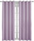 Lärmschutz Thermogardine, Blickdichte Vorhänge Luftig, modern und langlebig für Wohnzimmer Schlafzimmer Fenster Einfarbige-140x160cm-Lotuswurzel lila-(B x H) 1er Set
