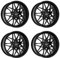 4x Carmani Felgen Alufelgen 18 Knut 8,0x18 ET45 5x112 black matt kompatibel mit BMW 1 2 X1 X2