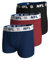 NFL Barefoot International Herren Shield 3pk Boxers Anorak, Navy-red-Black, XL EU