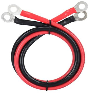 Battery Inverter Cable Set With Terminals 8/6AWG Stranded Copper Cord Solar Power Connection Wire With Lug(8 AWG - 10mm2)
