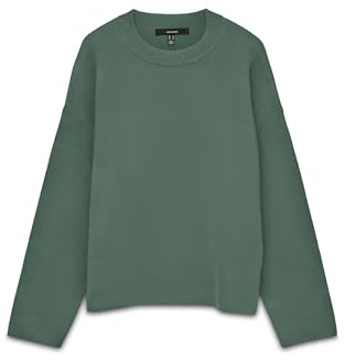 VERO MODA Damen Vmsilje Ls O-Neck Boxy Pullover Noos Vmsilje Ls O-Neck Boxy Pullover Noos (1er Pack)