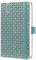 SIGEL J6132 Wochenkalender 2026 A6 mittelblau, Hardcover, Gummiband, Stiftschlaufe, Einstecktasche, 174 Seiten, vegan, Buchkalender, Terminplaner Kalenderbuch Jolie