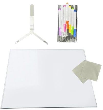 Trocken abwischbare Tafel mit Licht, LED-Nachrichtenbrett, Notizbrett, Acryl, Memoboard, wiederbeschreibbares Zeichenbrett