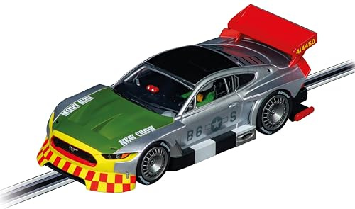 Carrera Digital 132 20032066 Ford Mustang GTY New Crow 1:32 Scale Slot Car With Working Front, Rear & Tail Lights Suitable For Ages 8 Years+