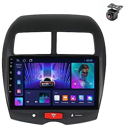 Android 14 Car Radio para Mitsubishi ASX 1 2010 2011 2012 2013 2014-2016 2 DIN de Coche NAVEGACIÓN con Pantalla Táctil 9 Pulgadas Reproductor Multimedia Autoradio FM SWC Carplay (M100CP 4core 1+32G)