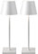 NEWSEE 2 Pack Rechargeable Cordless Table Lamp, Portable LED Desk Light Touch Lamp with 3-Color Dimming, 4000mAh Battery Operated, Waterproof Suitable for Outdoor, Garden, Restaurant, Camping (White)