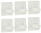 Gooandi Handtuchhaken Ohne Bohren 6 Stück Haken Selbstklebend, Wandhaken Türhaken Badezimmerhaken Klebehaken matt, Ideal Für Badzimmer Toilette Küche (Weiß)