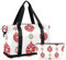 Christmas Deco Ball Sac de sport avec trousse de toilette Rouge Grande capacité, Boule déco noel rouge, 1 size