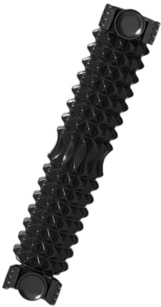 Ronyme Rouleau de Massage Musculaire en Mousse pour Le Dos, la Taille et Les Jambes, avec Ventouse, Colonne de pour la Maison, Noir