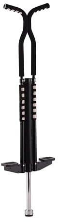 Relaxdays Pogo Stick for Kids, Padded, Non-Slip, Outdoor Bouncing Toy, up to 60kg, 103x29x6cm, Stainless Steel