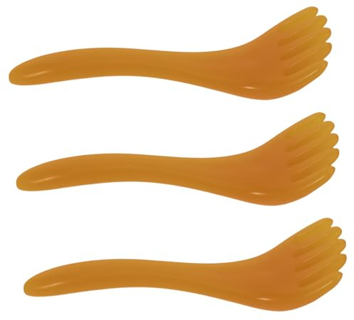 VILLFUL 3 Stücke Kopfhautmassagegerät aus Resin Tragbarer Handheld Five-tooth Meridian-kamm Manuelles Spa-tool für Tiefe Entspannung Stressabbau und Verbesserte Durchblutung von Kopf Haar