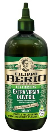 Filippo Berio Squeezable Extra Virgin Olive Oil 500ml – Premium Olive Oil with Easy-Squeeze Spout, Ideal for Cooking & Dressing