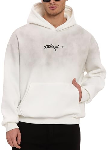 Redbridge by Spruce Oversize Hoodie Kapuzenpullover mit Print und Kängurutasche Lässiger Sweat Hoodie im Relaxed Fit