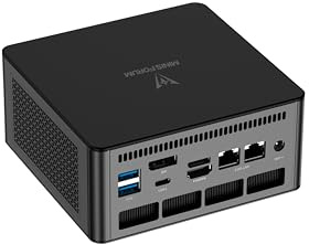 MINIS FORUM UM890 Pro Mini PC, AMD Ryzen 9 8945HS Prozessor, 8C/16T bis zu 5,2 GHz, AMD Radeon 780M, DDR5 32GB bis zu 96GB/1TB SSD, HDMI/DP/USB4 × 2, RJ45 2,5G × 2, Oculink, Wi-Fi6E, BT5.2