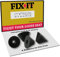 Fix It Non Slip 4X Rubbers to Secure Loose Toilet Seats Hinge Fittings for Resin, Plastic, Chrome and Brass Hinges on Wooden, Oak & Novelty Seats