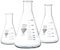 neoLab 1-0181 Erlenmeyerkolben, Enghals, Kimax Boro 3.3, 1000 mL