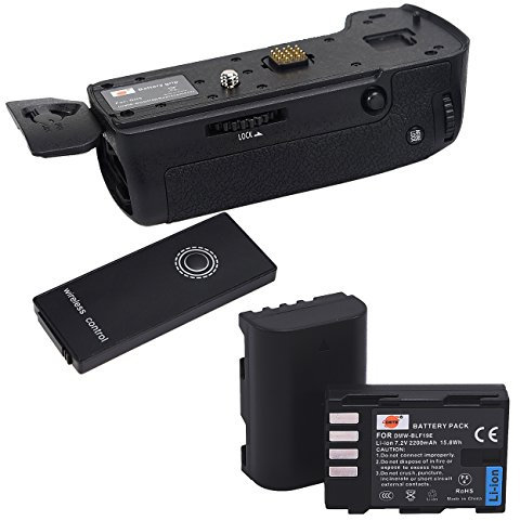 DSTE IR Remote Vertical Battery Grip Holder DMW-BGGH5 Compatible with LUMIX GH5 Digital Camera + 2x DMW-BLF19