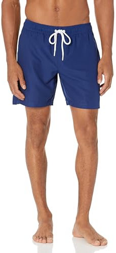Amazon Essentials Herren Badehose, 18 cm, Marineblau, XL