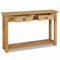 Tidyard Konsolentisch Beistelltisch Tischkonsole mit 2 Schubladen, im Kolonialstil aus Massivem Teak, 120 x 30 x 80 cm (L x B x H)