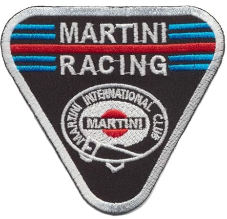 Martini Aufnäher Patches Bügelbild Racing Team Motorsport Rennsport v1