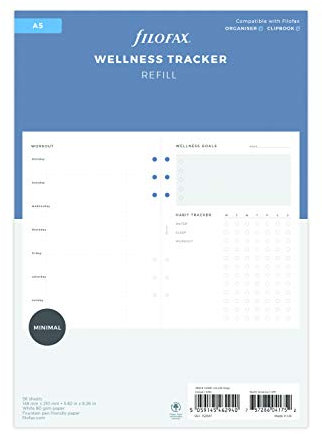Filofax Tracker A5 132687 weiß