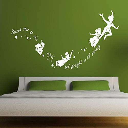 Black Peter Pan Wall Sticker
