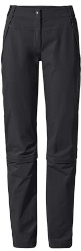 VAUDE Wanderhose Damen Farley Stretch Capri T-Zip III, wasserabweisende Zip-Off Trekkinghose, bequeme Stretch-Wanderhose – strapazierfähig & schnelltrocknend
