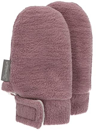 Sterntaler Unisex Kinder Fäustlinge Ohne Daumen Microfleece Melange (Recycelt) Handschuh, Lila, 0 EU ( 0-9 M )