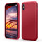 Flyzoo Flüssige Silikon Case für iPhone X(10) | XS Hülle (5,8), Kratzfest & Anti-fingerabdruck Handyhülle mit Rundumschutz: 4-Schicht Schutzhülle, Erhöhter Rand für Bildschirm & Kamera, Rot