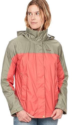 Marmot Damen PreCip Eco Jacket, Wasserdichte Regenjacke, winddichter Regenmantel, atmungsaktiver, faltbarer Hardshell Windbreaker, ideal zum Fahrradfahren & Wandern