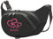 Tierisch-tolle Geschenke Hundesport Bauchtasche Leckerlie-Tasche mit 2 Herzen, 2 Pfoten und Wunschnamen personalisiert | Hundetraining | Leckerlie Beutel (Schwarz/Pink)