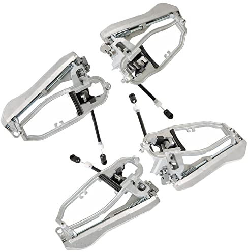 LABLT Outside Door Handle Carrier Front Rear Left Right Replacement for E53 X5 2000 2001 2002 2003 2004 2005 2006 51218243615 51218243616 51228243635 51228243636