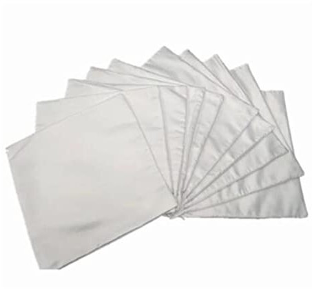 Wisyurt 40 X 40 Weiß, Einfarbig, Sublimationszuschnitte, Kissenbezug für WäRmeüBertragungspresse Als DIY-Geschenk, 10 StüCk