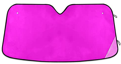 Parasol Coche Delantero Rosado Morado Parasol para Parabrisas De Coche Protección UV Parabrisas Delantero para Coche 70x130cm para Vehículos, SUV, Regalo