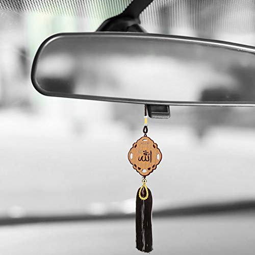 islam auto anhänger,Islam Auto Anhänger,Rückspiegel Anhänger Auto Islam,Islamischer Auto-Aufhänger,Kleiner Koran Für Auto,Trim Muslim Car Hanging Ornaments Imitation Holz Islamische Hängende Anhänger