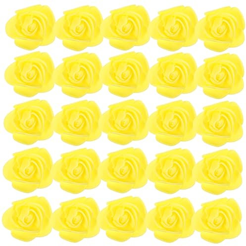 Garneck 60pcs Roses Plastic Rose Head Preserved Fake Flower Rose Flower Head Flower Table Scatter Party Rose Decor Artificial Rose Blush Decor Preserved Flower Decor Flowers 3d Red Rose Pe