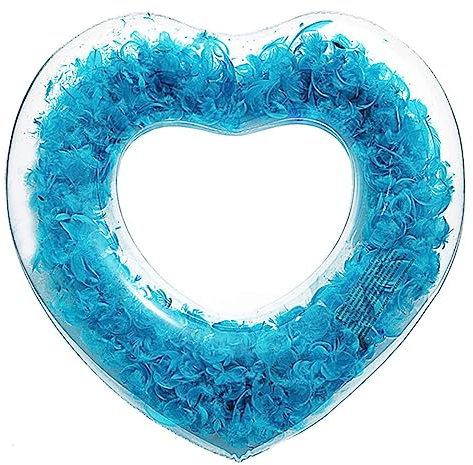 Wasserring Schwimmring mit Herzform aufblasbar für Erwachsene