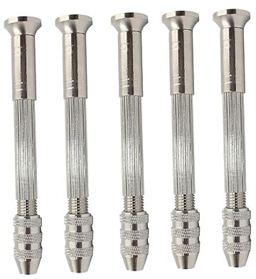 DOITOOL 5-teiliges Handbohrer-set 0 5–3 Mm Präzisions-handbohrer Für Holz Kunststoff Schmuck Modellierwerkzeug