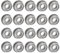 QUARKZMAN 20 Stück F683ZZ Flanschkugellager 3x7x3mm Rillenkugellager Doppel Abgeschirmt Chrom Stahl Flansch Lager für DIY, Werkzeugmaschinen, 3D Drucker