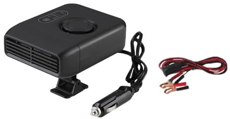 MagiDeal Tragbarer Auto-Heizlüfter, 10,7 x 13,6 x 9,6 cm, Fenster-Enteisung, Plug-and-Play, vielseitiger, um 360 Grad drehbarer Scheiben-Defogger, 24V 240W