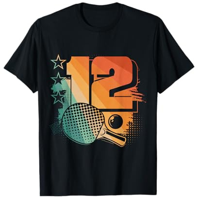 12. Geburtstag TischTennis Spieler Kinder Jungs Mädchen T-Shirt