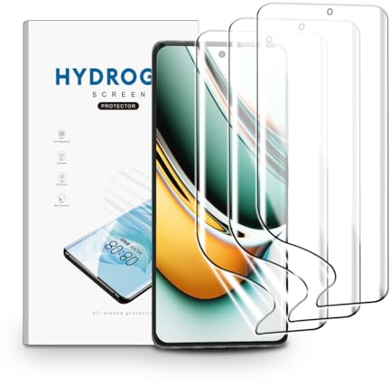 nvskvd 3 Piezas Película de Hidrogel para Realme 11 Pro /11 Pro+ | Protectores de Pantalla TPU de alta definición, Lámina Flexible de Resistente a arañazos, Tacto de alta sensibilidad
