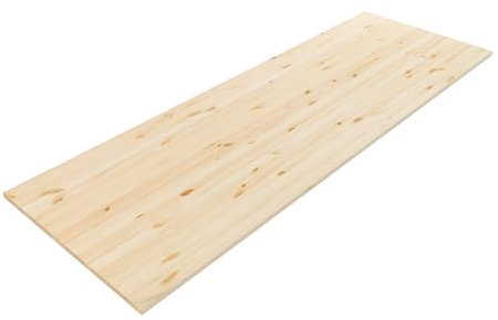 RIVERBANK Encimera de madera de pino, superficie de trabajo estable para encimera de cocina, banco de trabajo, escritorio y proyectos de bricolaje, placa de madera maciza (madera de pino, 160 x 80 x 2