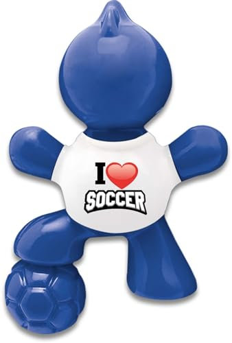 Little Joe Lufterfrischer EM2024 Limited Edition, Alle Duft New Car, 45 Tage Frischer Duft im Auto, Haushalt, Büro, LKW, Camper, Wohnmobil etc (i love SOCCER (blue))