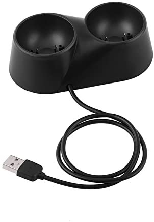 Beufee 2 Stück Ps4 Controller Ladegerät, USB Dual Ladestation Station Ständer Halter Move Controller Station Für Ps4 Vr Remote Controller